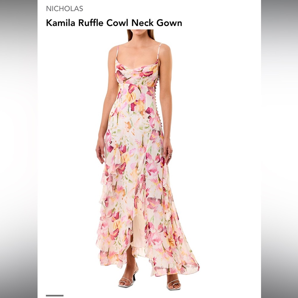 NICHOLAS Kamila Ruffle Gown